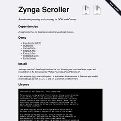 zynga/scroller @ GitHub