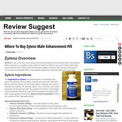 Where To Buy Zytenz Male Enhancement Pill