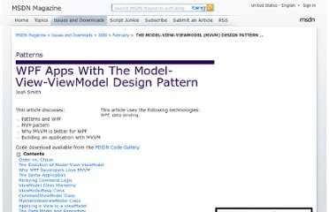 Model-View-ViewModel Pattern (MVVM) - Code Arsenal