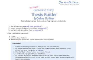 Thesis Statements - Indiana University Bloomington