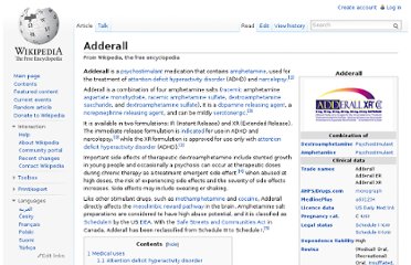 Adderall - Wikipedia, the free.