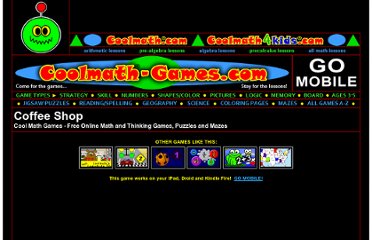 Coolmath Games Coffee Shop on Http   Www Coolmath Games Com 0 Coffee Shop Index Html