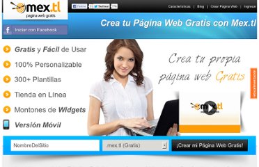 Video Tutorial Como crear una pagina web gratis con Mex.Tl