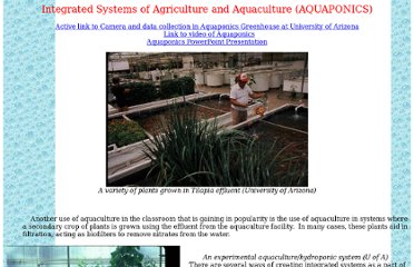 systems of agriculture and aquaculture aquaponics aquaponics