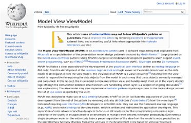 Implementing the Model-View-ViewModel Pattern