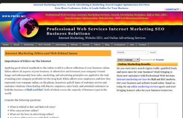 internet marketing ethical issues