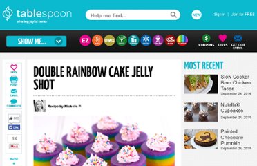 Birthday Cake Shot Recipe on Ur Party Tablespoon Com 2011 08 31 Double Rainbow Cake Jelly Shot