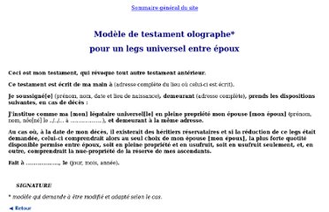 Sample Cover Letter Exemple De Lettre Testamentaire