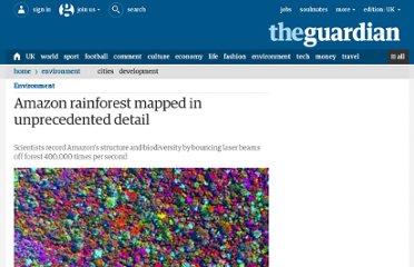 Amazon rainforest mapped in