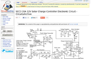 Solar Charge Controller Circuit