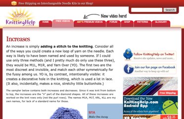 http://www.knittinghelp.com/videos/increases