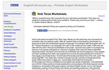 Verb tenses - Topics | Pearltrees