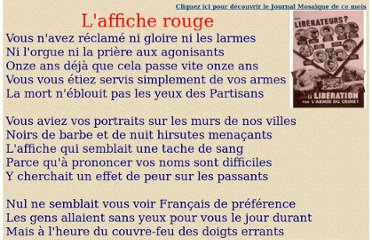 Affiche rouge Pearltrees