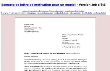 Lettre De Motivation Emploi Saisonnier Station De Ski ...