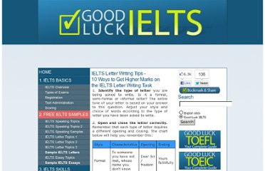 ielts letter writing tips