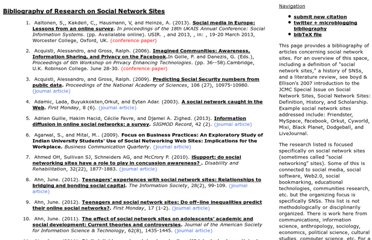 research on social network sites