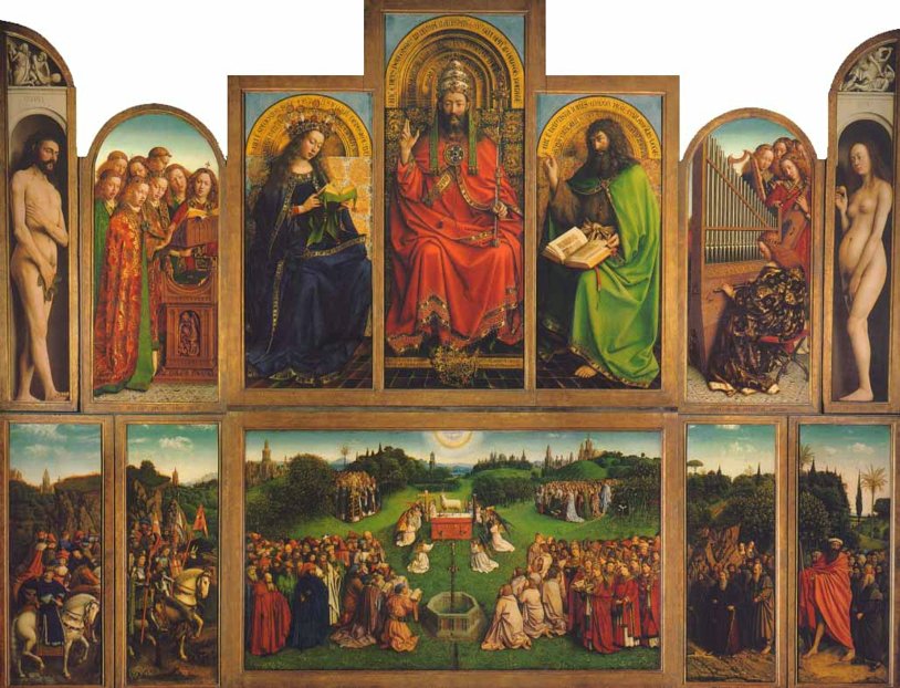 Van Eyck - Le polytpyque de l'adoration de l'Agneau Mystique | Pearltrees