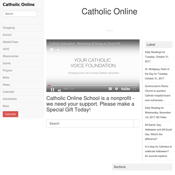 Catholic online pearltrees