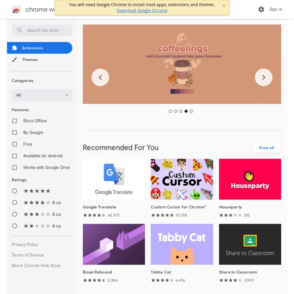 Chrome extensions