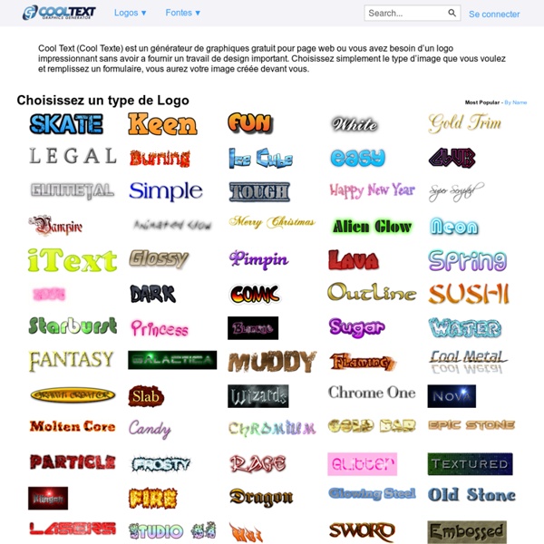 Cool Text: Logo and Graphics Generator | Pearltrees