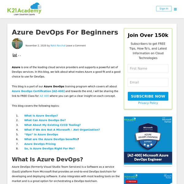 Azure DevOps For Beginners | Pearltrees