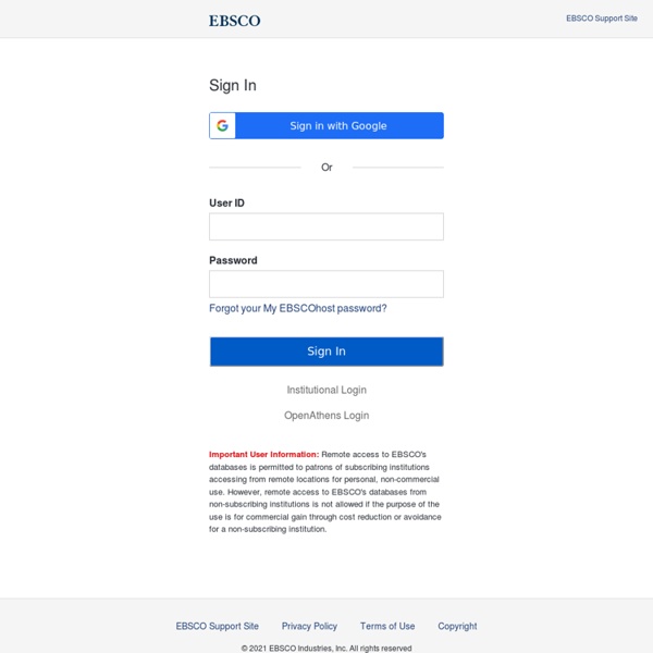 EBSCOhost Login | Pearltrees