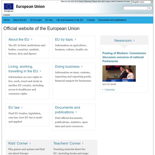 The official website of the European Union | Pearltrees