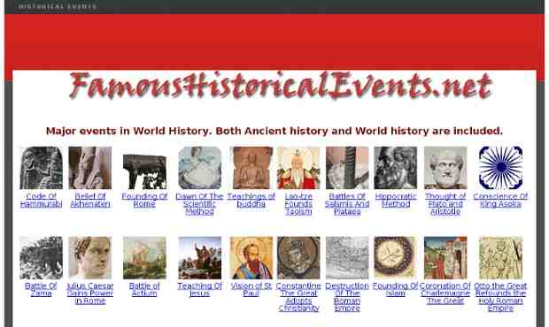 Historical events to write about
