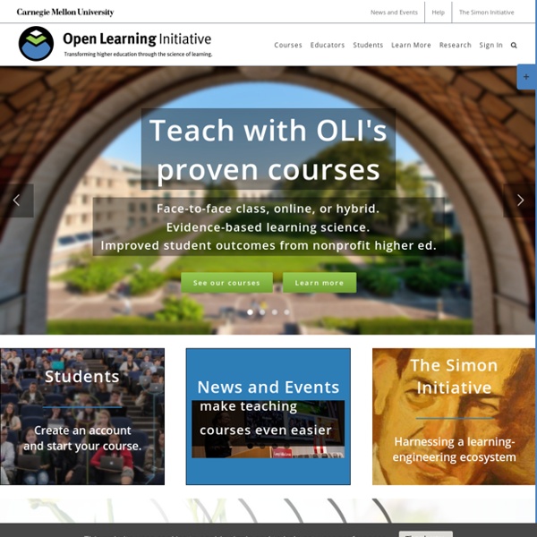 Open learning initiative pearltrees