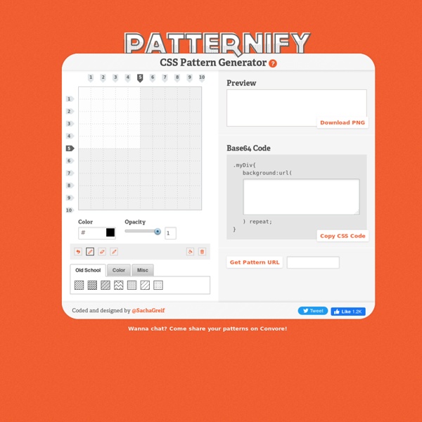 CSS Pattern Generator | Pearltrees
