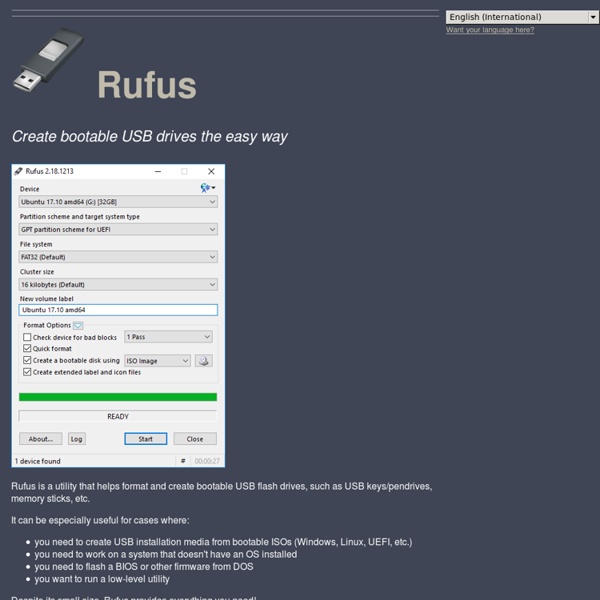 Rufus cr ez une cl usb d marrable de mani re facile pearltrees