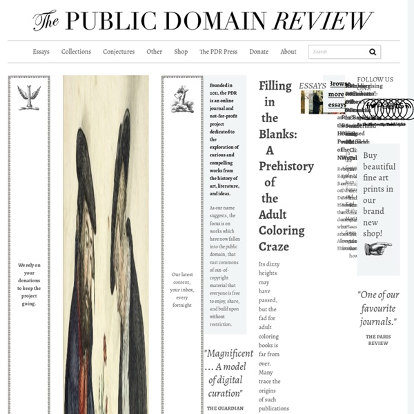 The public domain review pearltrees