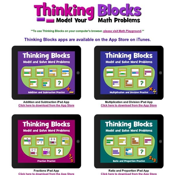 Thinking Blocks - Model and Solve Math Word Problems | Pearltrees