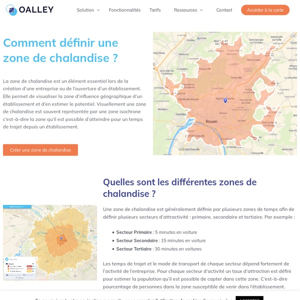 Tracez vos zones de chalandise | Pearltrees