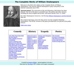 Shakespeare's Works | Pearltrees