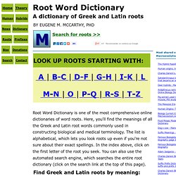 essay on root words