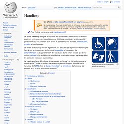 Thèses handicap, définition et sociologie | Pearltrees