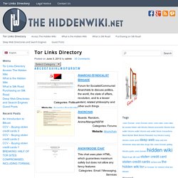 Links the hidden wiki