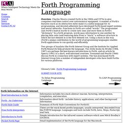 Forth - Other Languages | Pearltrees