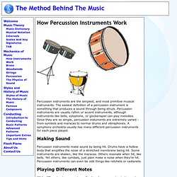 How musical instruments work: Sound and vibrations | Pearltrees