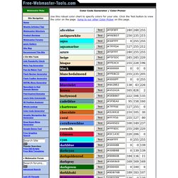 Color Picker: Hexadecimal color code generator