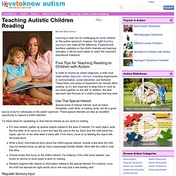 Teaching Autistic Kids To Read | Pearltrees