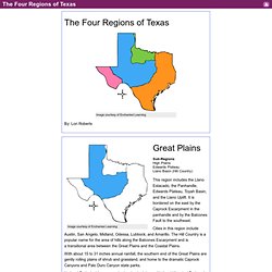 Texas Regions Project | Pearltrees