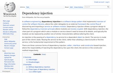 Dependency Injection - MSDN вЂ“ the Microsoft Developer Network