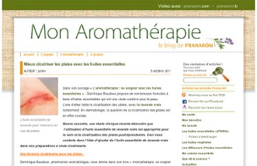 Comment soigner une plaie huile essentielle
